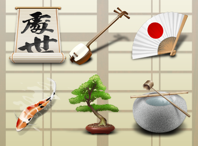 Pixel Feng Shui Icon Set